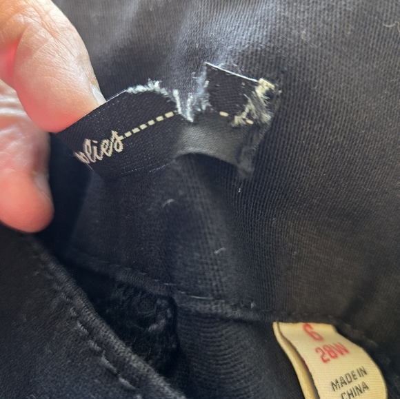 Supplies Womens Cargo Utility Pants Sz 6 Black Cotton Blend Casual Comfort - Picture 13 of 14